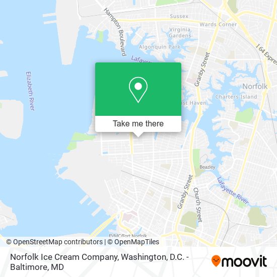 Norfolk Ice Cream Company map