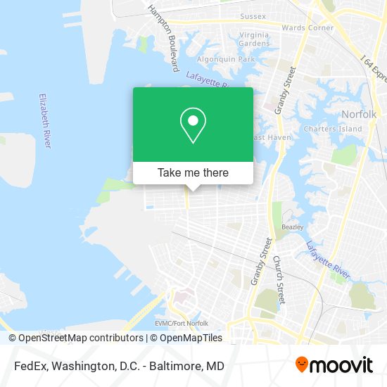 Mapa de FedEx
