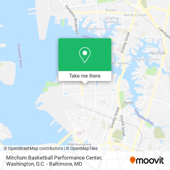 Mitchum Basketball Performance Center map
