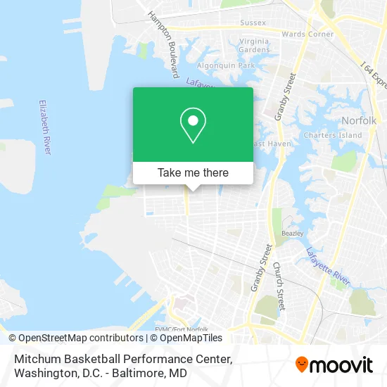 Mitchum Basketball Performance Center map