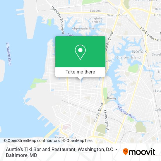 Auntie's Tiki Bar and Restaurant map