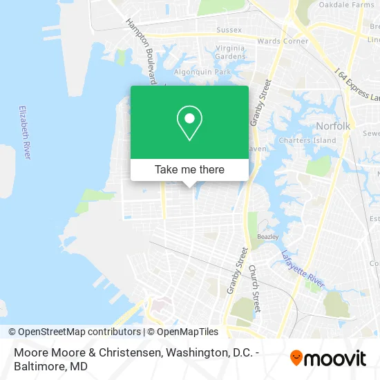 Moore Moore & Christensen map