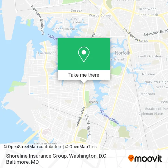 Shoreline Insurance Group map