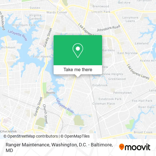 Ranger Maintenance map