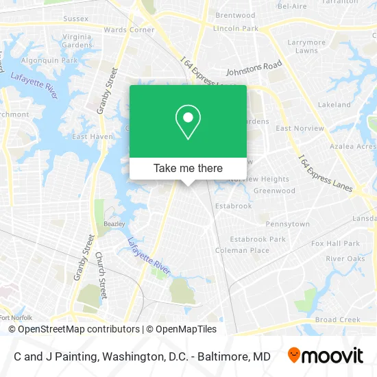 C and J Painting map