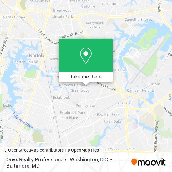 Mapa de Onyx Realty Professionals