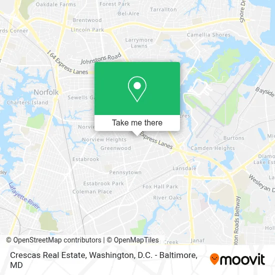 Crescas Real Estate map
