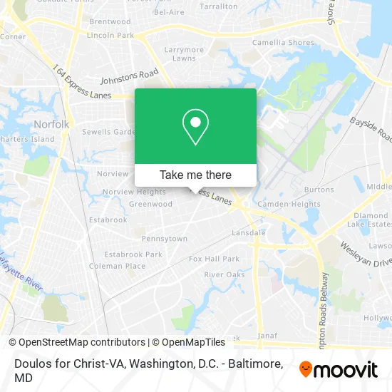 Doulos for Christ-VA map