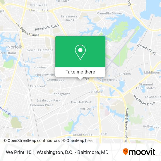 We Print 101 map