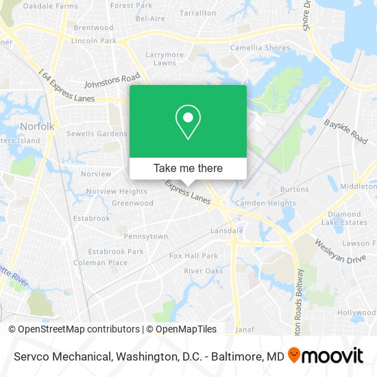 Servco Mechanical map