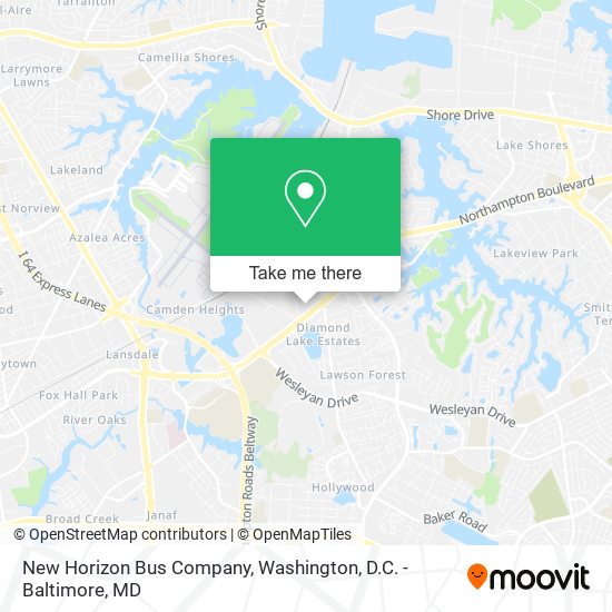 New Horizon Bus Company map