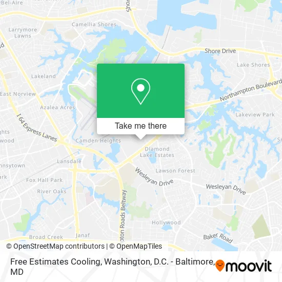 Free Estimates Cooling map