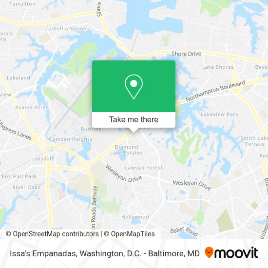 Issa's Empanadas map