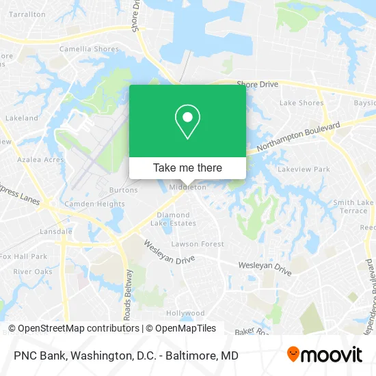 PNC Bank map