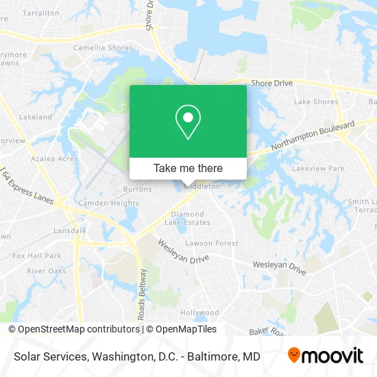 Solar Services map