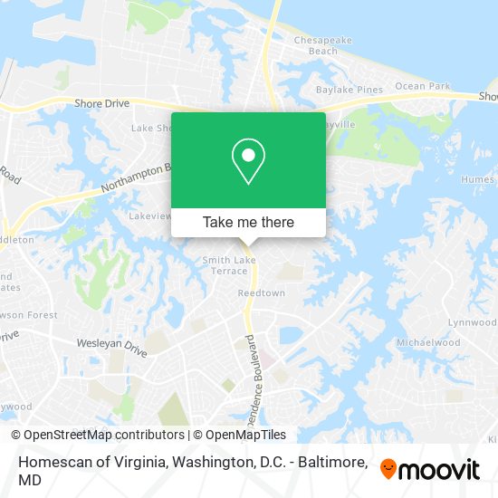 Mapa de Homescan of Virginia