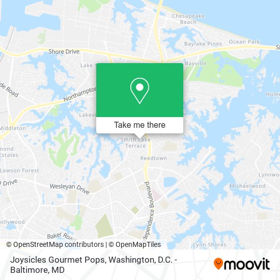 Joysicles Gourmet Pops map