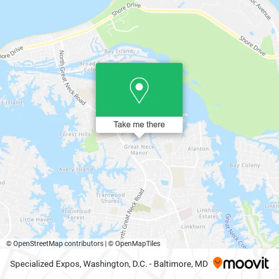 Specialized Expos map