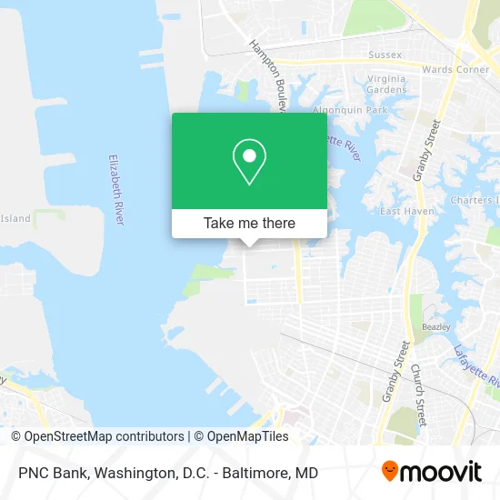 PNC Bank map