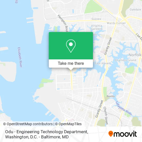Odu - Engineering Technology Department map