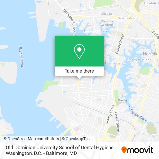 Old Dominion University School of Dental Hygiene map