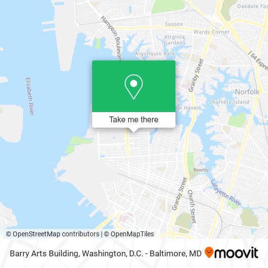 Mapa de Barry Arts Building
