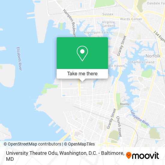University Theatre Odu map