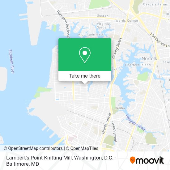 Mapa de Lambert's Point Knitting Mill