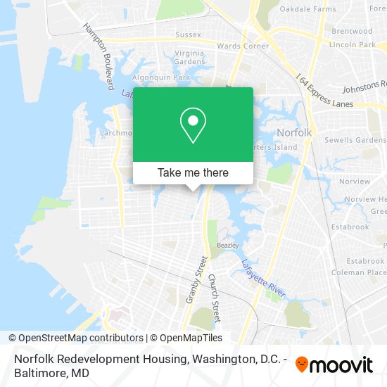 Norfolk Redevelopment Housing map