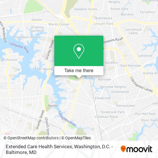 Extended Care Health Services map