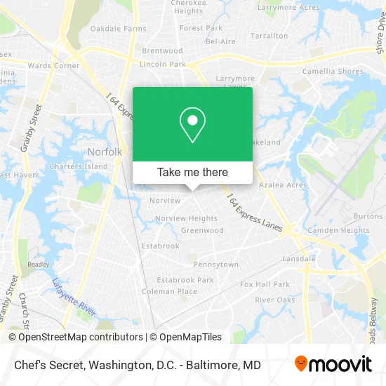 Mapa de Chef's Secret