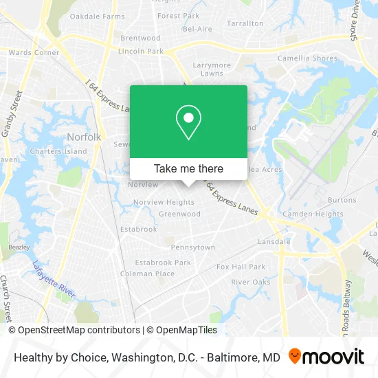 Healthy by Choice map