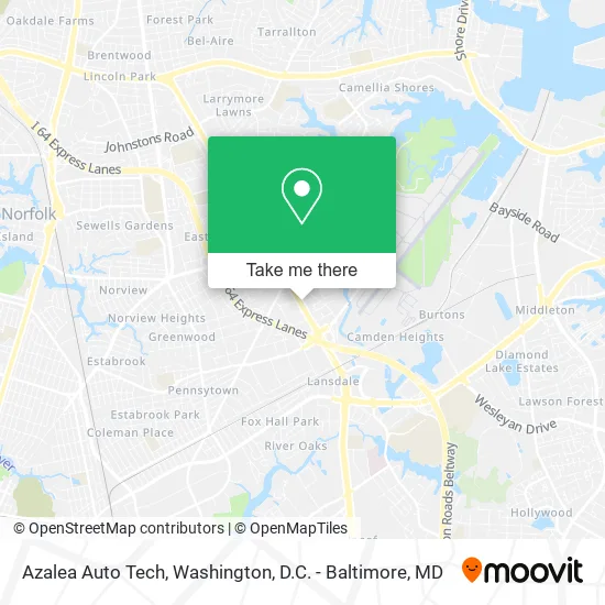 Azalea Auto Tech map
