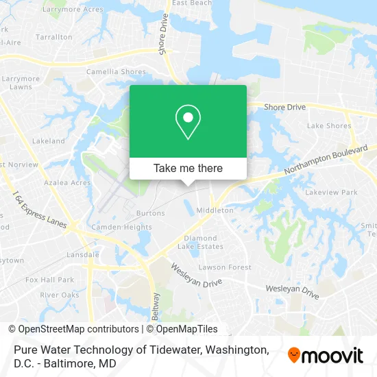 Pure Water Technology of Tidewater map