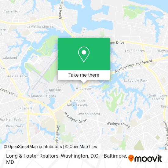 Long & Foster Realtors map
