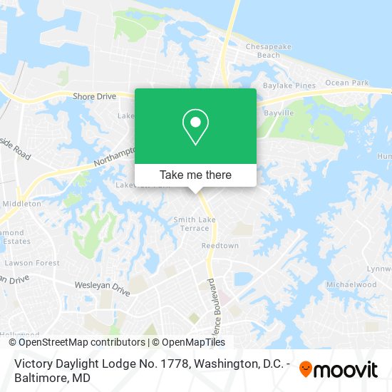 Mapa de Victory Daylight Lodge No. 1778