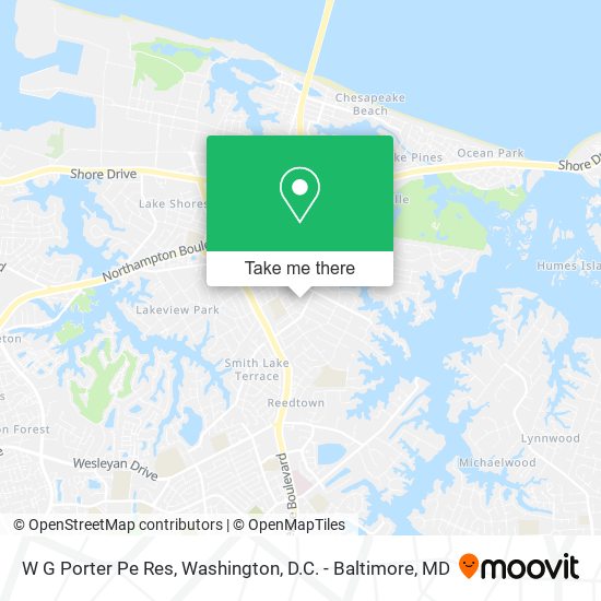 W G Porter Pe Res map