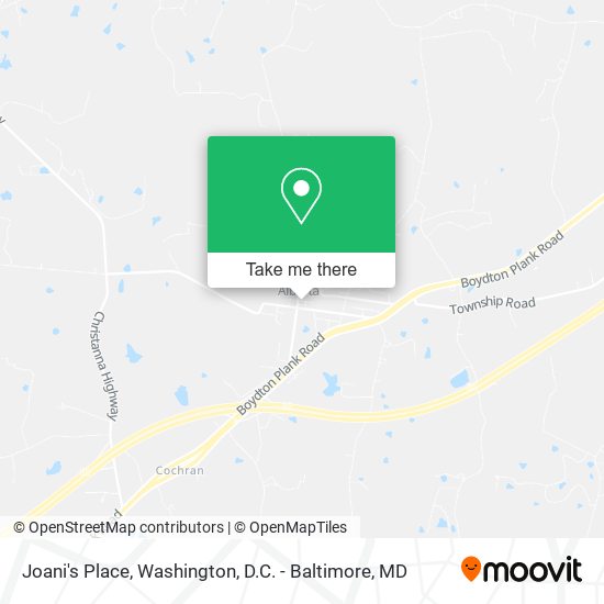 Joani's Place map
