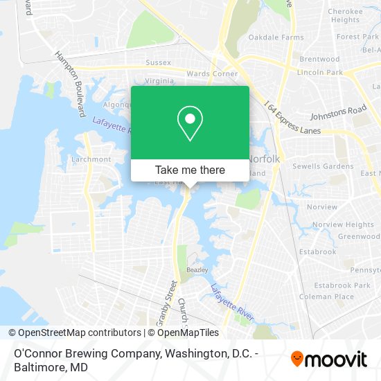 Mapa de O'Connor Brewing Company
