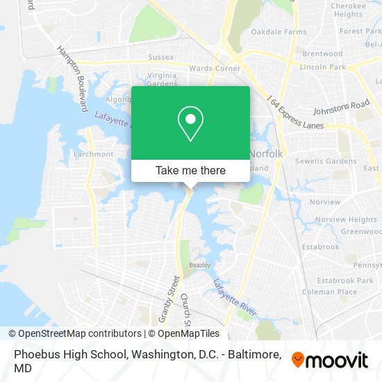 Phoebus High School map