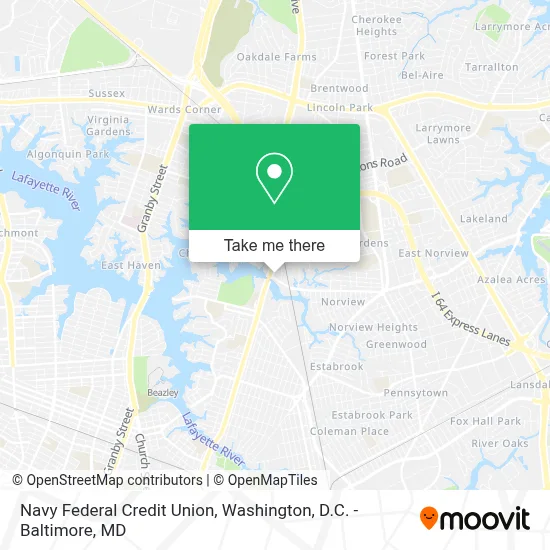 Navy Federal Credit Union map