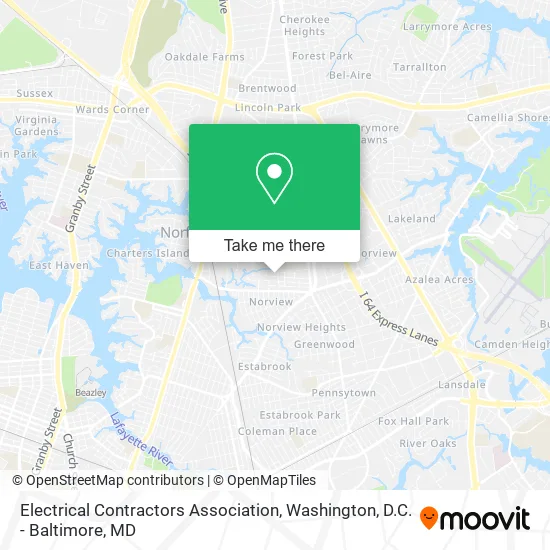 Electrical Contractors Association map