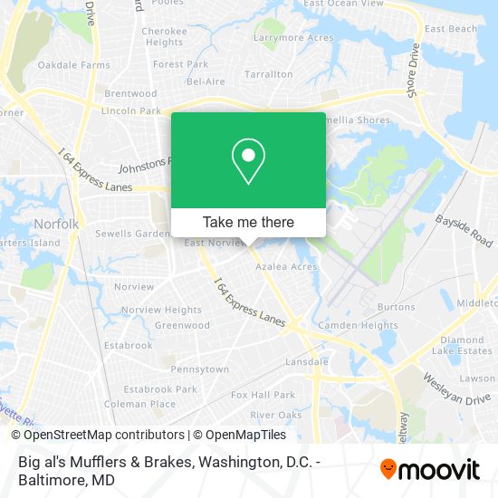 Big al's Mufflers & Brakes map