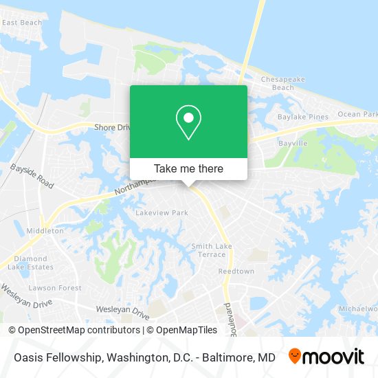 Oasis Fellowship map