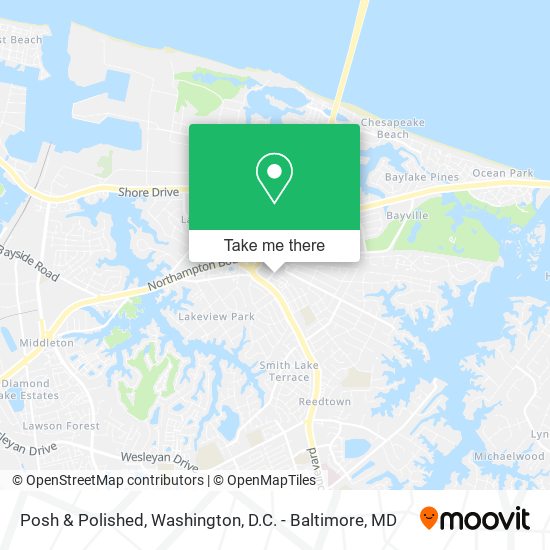 Posh & Polished map