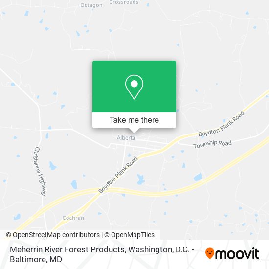 Meherrin River Forest Products map