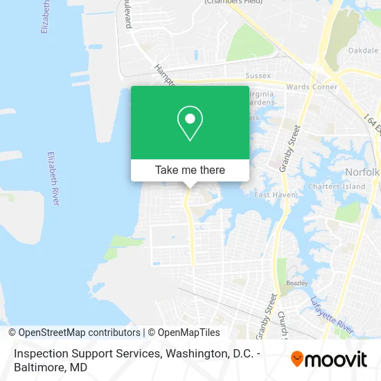 Inspection Support Services map