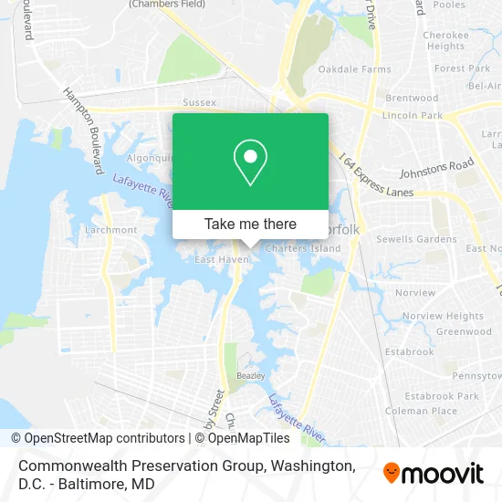 Commonwealth Preservation Group map