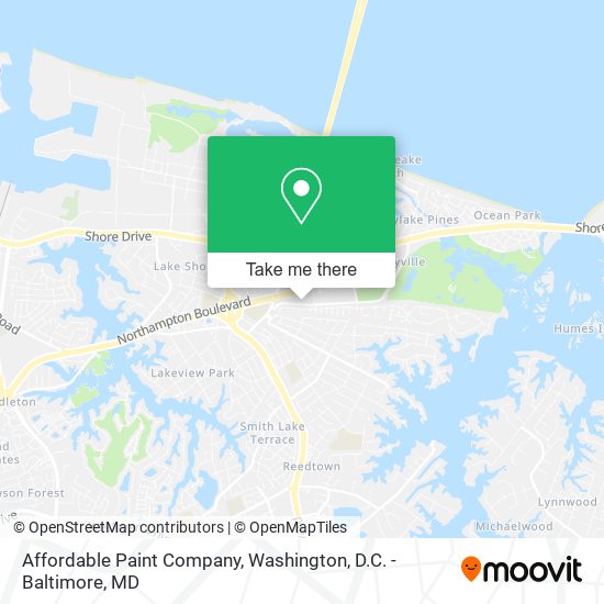 Mapa de Affordable Paint Company