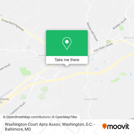 Washington Court Apts Assoc map